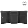 GENODERN Business Men's Leather Wallet Tri-Fold Multi-Card-Slot Wallet US Gold Clip Coin Pocket 4