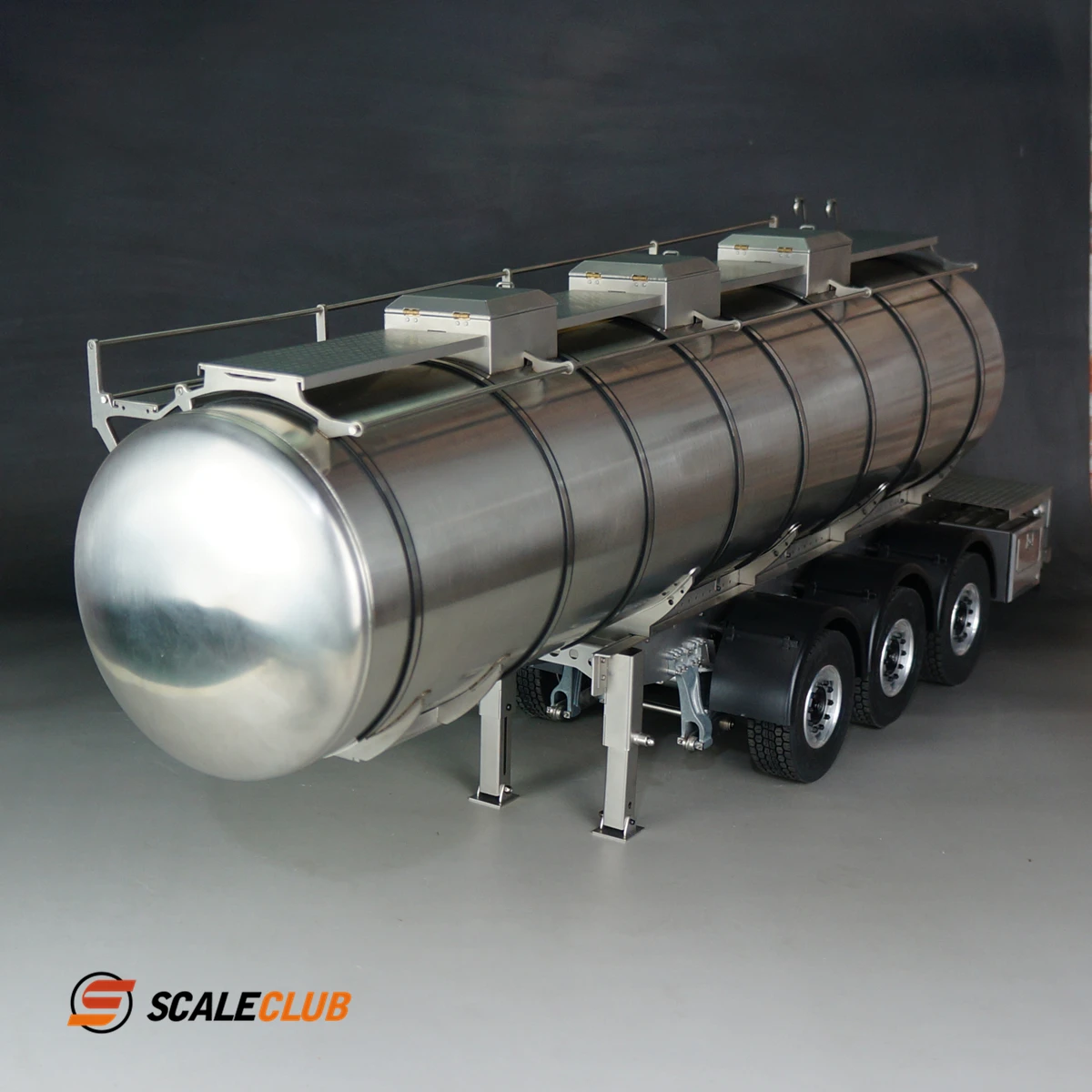 

Scaleclub Model 1/14 Tractor Truck Full Metal Tank Trailer Liquid Transport Trailer For Tamiya Lesu For Scania Man Actros Volvo