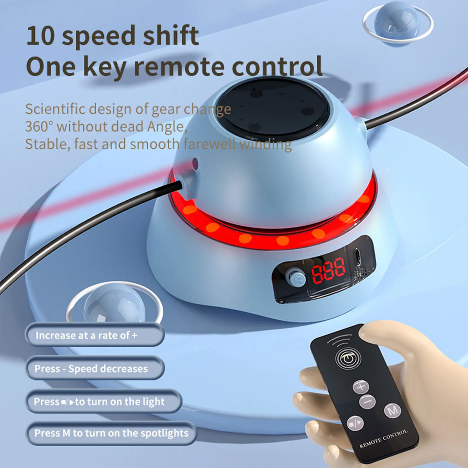 점프 로프 머신 지능형 초보자 전기 줄넘기 기계, 상호 작용 강도 향상, 피트니스 가족 파티 