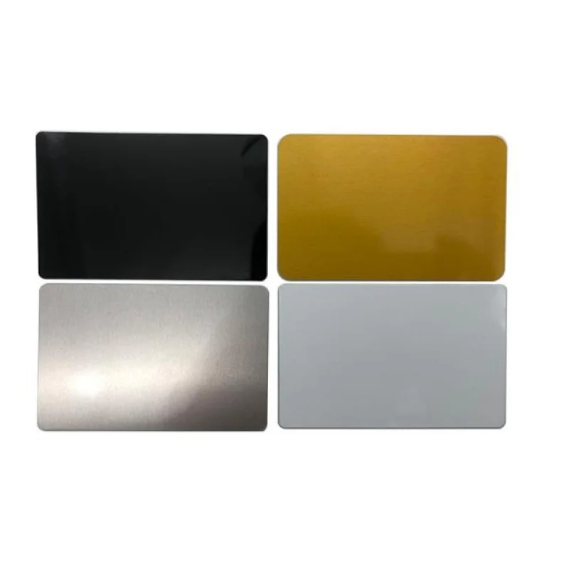 

Custom US standard high grade stainless steel labels metal business card blank