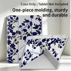 Creative Black and Blue Tablet Case with Pen Slot Cover for iPad Pro 2021 11inch (Mix01)