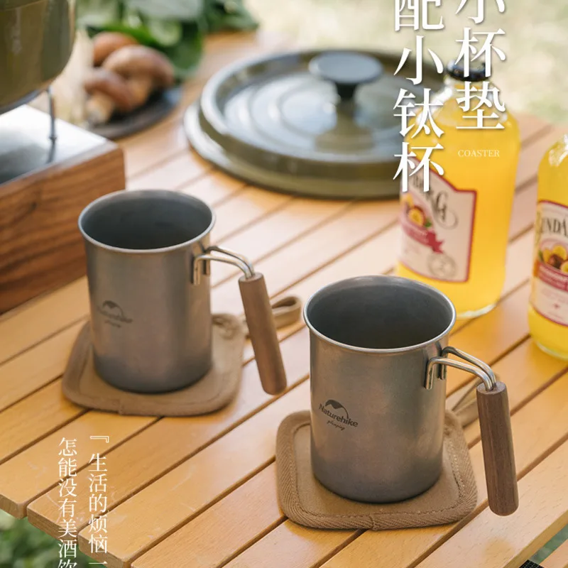 Naturehike Canvas Heat Insulation Pad Waterproof And Oil-proof Light Luxury Tableware Pad Portable Camping Equipment Table