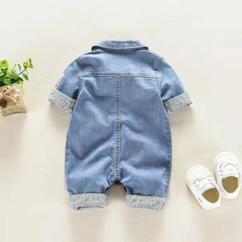 Boys Clothing Baby Children Toddler Overalls Denim Pants Fashion Kids Casual Jumpsuits Long Sleeve Trousers Boys Jeans