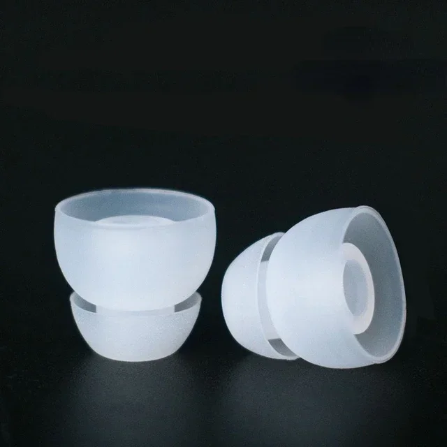 Dual-Layer Silicone Noise Reduction Earbud Tips - Universal Replacement Earplugs with Headphone Protection