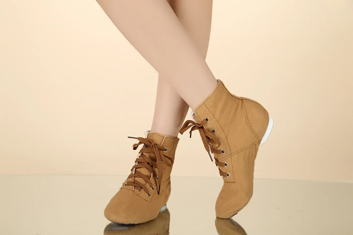 Sandales Femme Cuir Véritable – Chaussures Danse Jazz Ballet, Arche Extensible, Semelle Suède