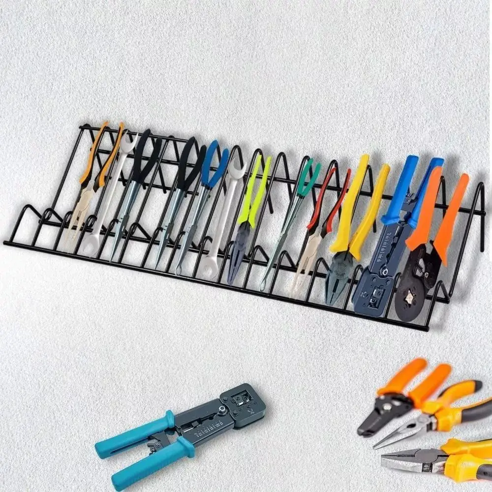 Pliers Storage Rack Creative 15 Slots Simple Iron Pliers Tools Organizer Wear-resistant Multi-use Holder