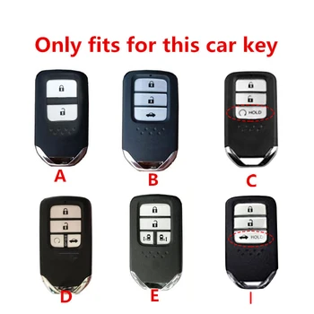 Cover chiate/telecomando per Honda CivIc HRV CRV XRV Crider Odyssey 2015-2018 custodia protettiva per chiave a distanza 7 Cover chiate/telecomando per Honda CivIc HRV CRV XRV Crider Odyssey 2015-2018 custodia protettiva per chiave a distanza - Custodia protettiva per chiave completa per auto in lega di zinco per Honda CivIc HRV