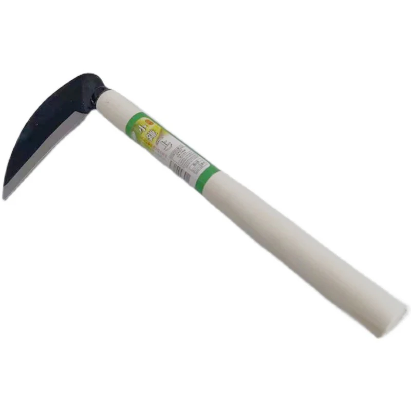Sharp Grass Sickle Lightweight Steel Machete Knife Wooden Handle Hand Sickle Hand Scythe for Weeding Garden Pruning Tools