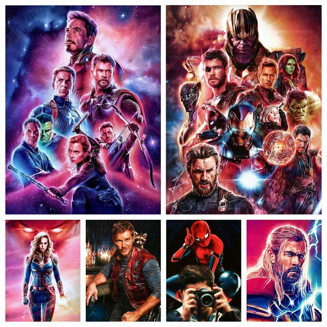 5d Diamond Painting Marvel Avengers  5d Diy Diamond Painting Avengers - 5d  Diamond - Aliexpress