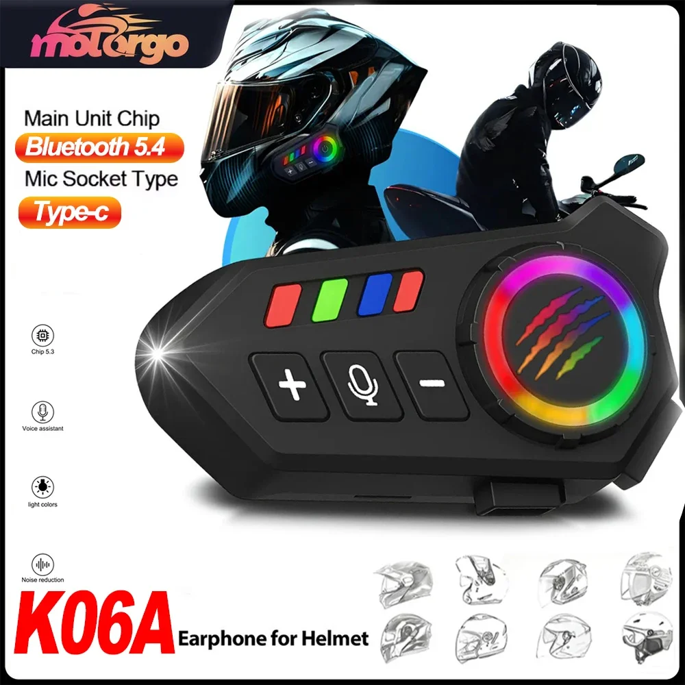 Motorcycle Helmet Headset Hi-Fi Stereo Noise Cancellation