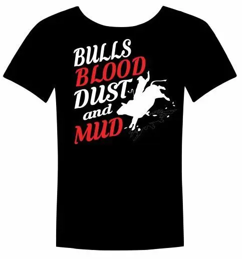 Western Rodeo Bull Riding Cowboys T-Shirt Abbigliamento Abbigliamento Moda Nero Rosso