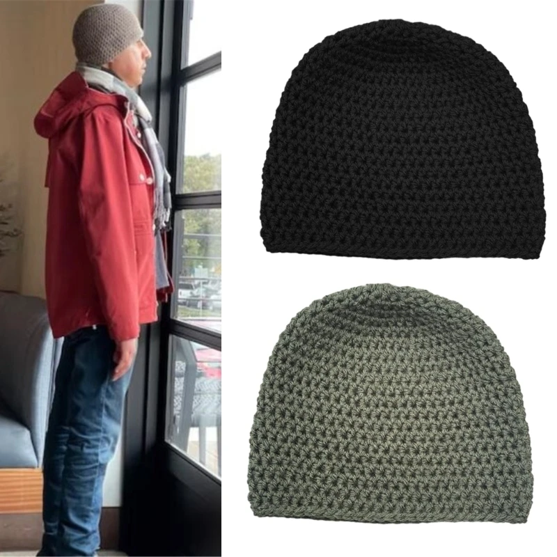 

B36D Womens Winter Knitted Beanie Hat For Girls Autumn Warm Crochet Skullies
