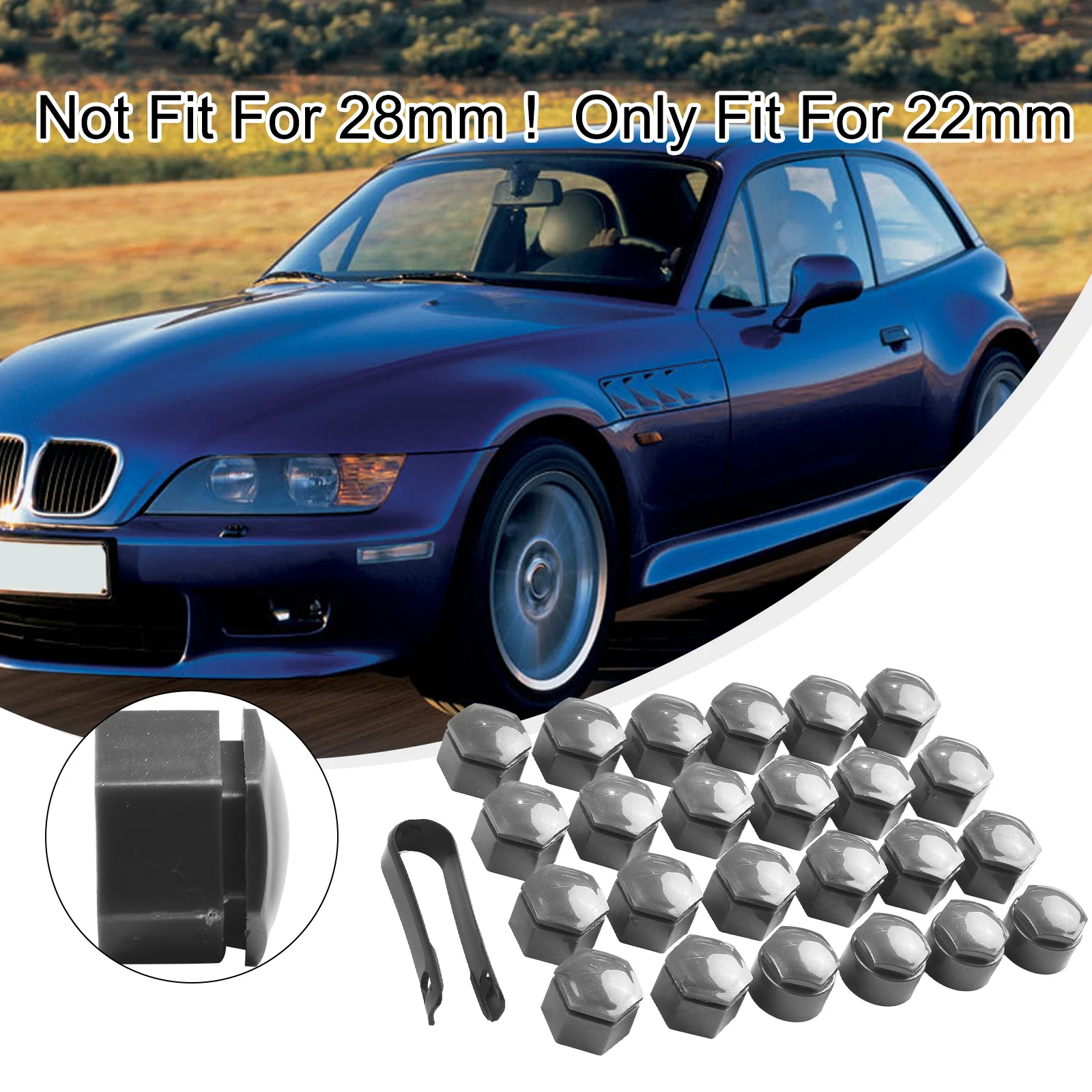 

Новинка, полезная для Opel Insignia 2010-2017, стандартная серая крышка, колесные шины, гайки для колес, гайки для шин, 24 шт., аксессуары, Стопорная крышка