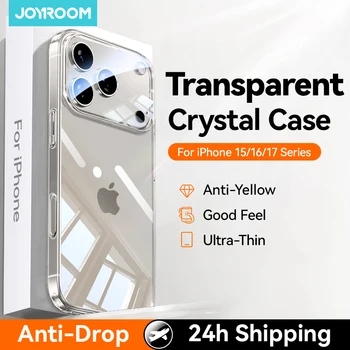 Joyroom Case For iPhone 17 Pro Max Case Crystal Transparent No Yellowing Lens Protection Cover For iPhone 16 15 Pro Max Case 1
