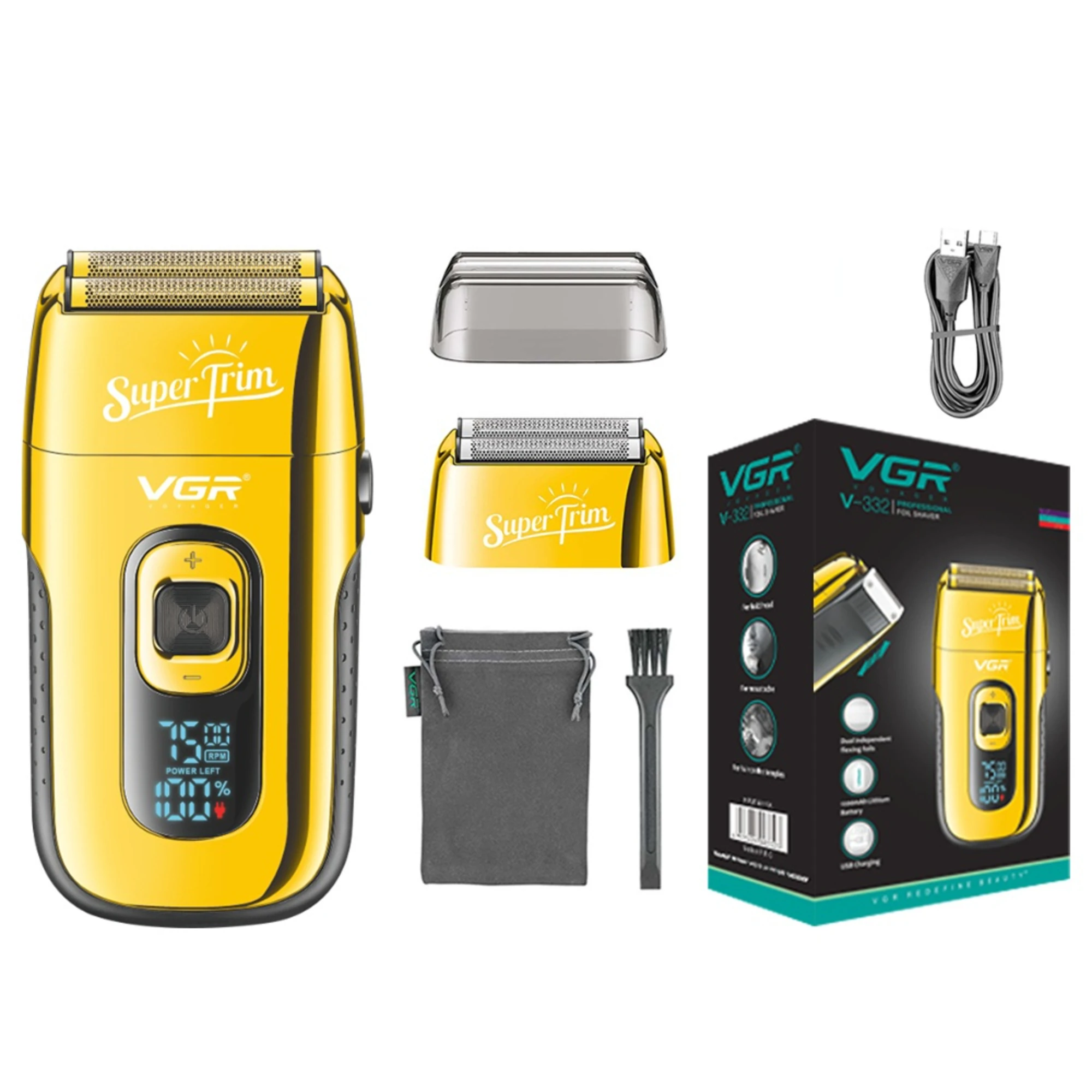 VGR ماكينه حلاقه احترافي ماكينة تشذيب اللحية الحلا...