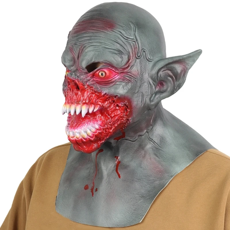 Mask Bloody Monsters Mask Halloween Scary Demons Clown Mask Horror Clown Mask Latex Full Head Mask