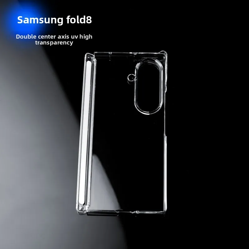 Magnetic Shockproof Transparent Back Cover with Hinge Protector