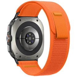 Trail Loop Nylon Strap - Premium No-Gap Replacement Wristband for Galaxy Watch Ultra (13 Orange)