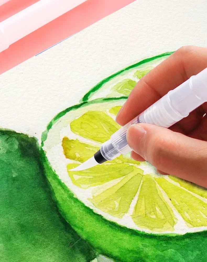1/3pcs Watercolor Soft Brush Pen Refillable Water Pen Painting Drawing Brushes Calligraphy Art Supplies 6