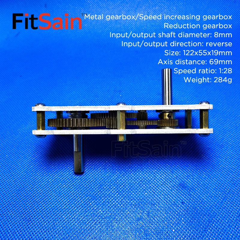 Gear Reducer Accelerator FitSain 1 to 28 Metal Gear Reducer speed-up box accelerator large torque accelerator Reducer