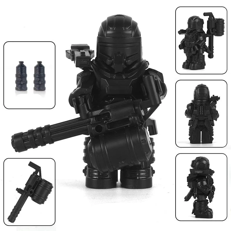 Halloween Flamme Solder Schutz Anzug Zombies MOC Bausteine Geisterfilme Vampir Skelett Ziegel Geschenk für Kinder Kinder