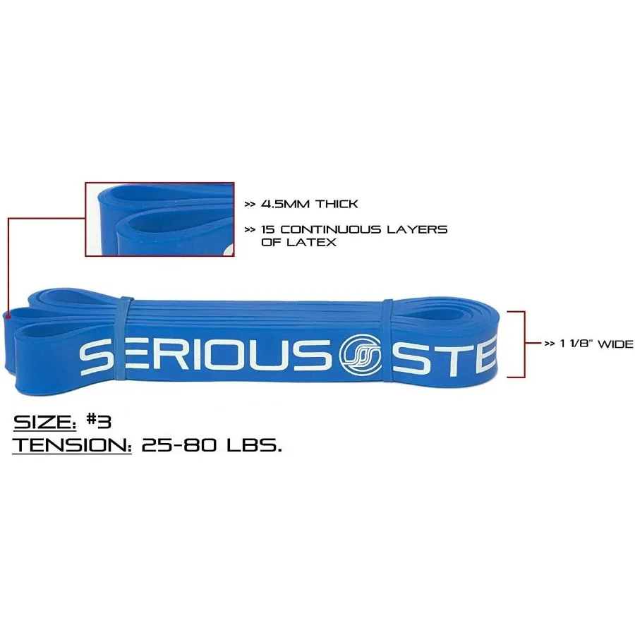 41" Assisted Pull-up Band, Heavy Duty Resistance Band Sets, Stretching, Powerlifting, Resistance Training and Pull Up Assistance