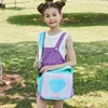 Lunch Bag Rainbow Loving Heart Laser Portable Large Bento Pouch for Children Girl Thermal Insulated Cooler Shoulder Picnic Box 2
