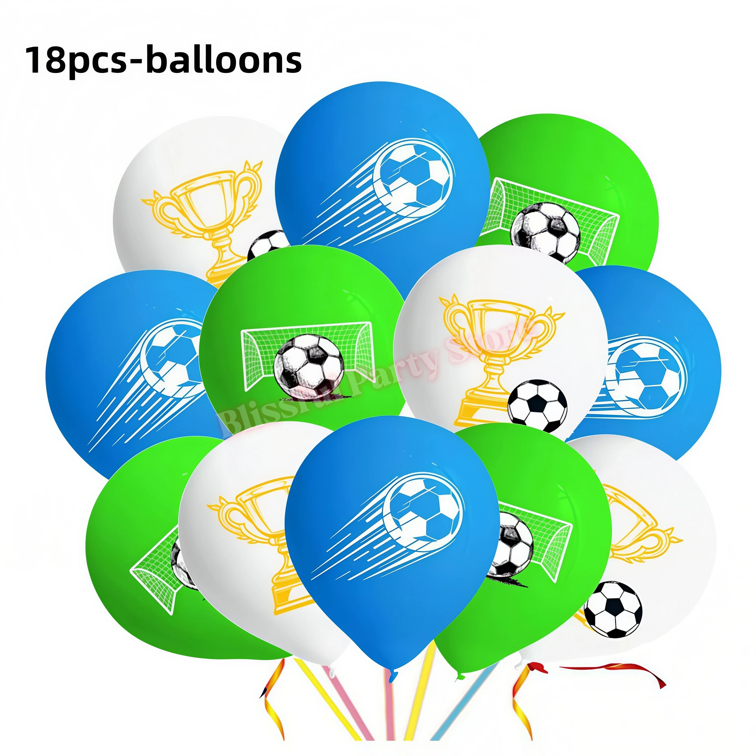 Fußball-Geburtstagsdekoration Partyzubehör Süßigkeitentüten Fußball-Geschenkverpackung Armbänder Kinder Jungen Fußballspiel Partyfavors – Detail 14