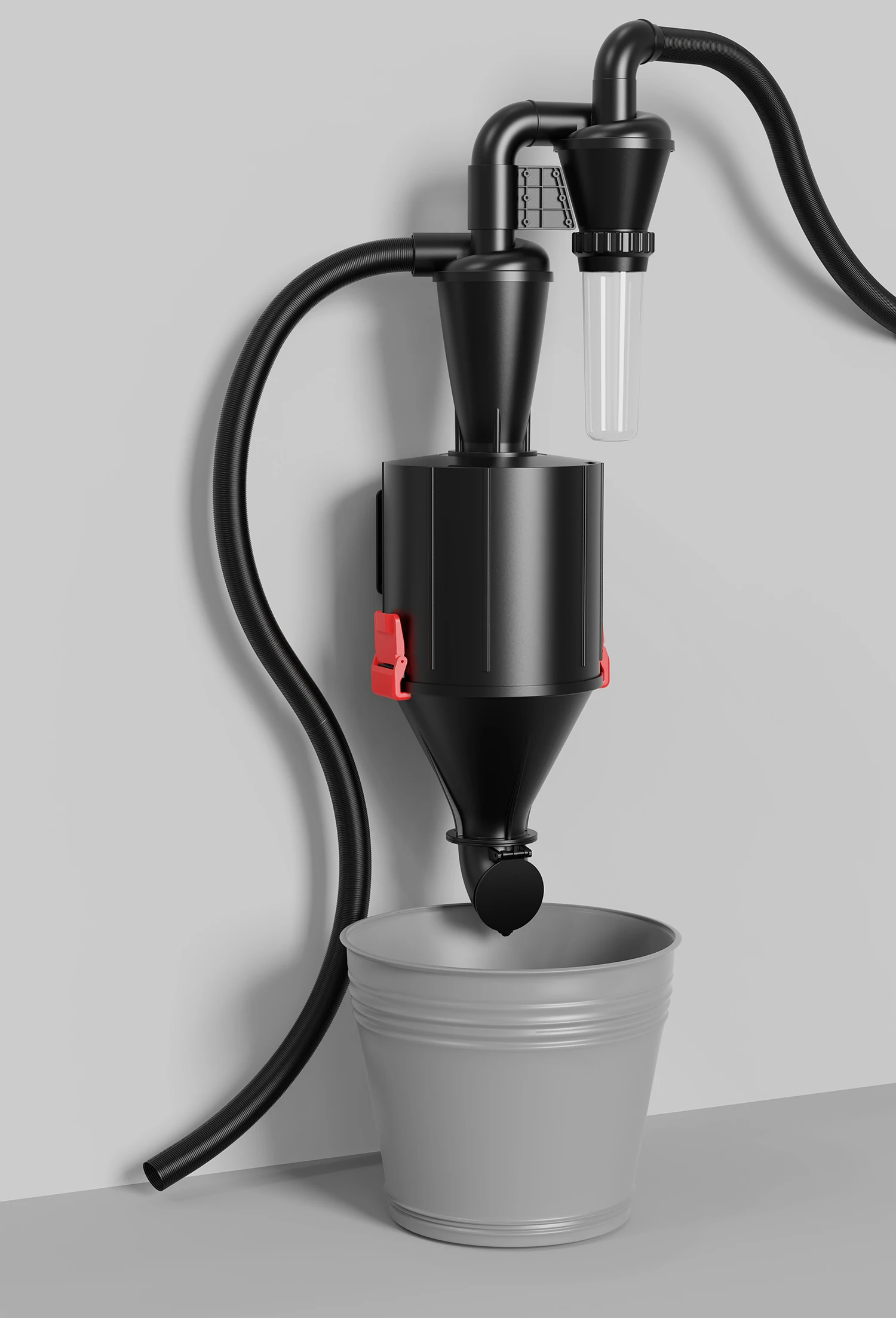 Cyclone Separation Vacuum Cleaner Wall Mounted Wheeled Modes Dust Collector Woodworking Tools Contractor Polish Pollen Ash etc woodworking tools woodworking dust removal cover