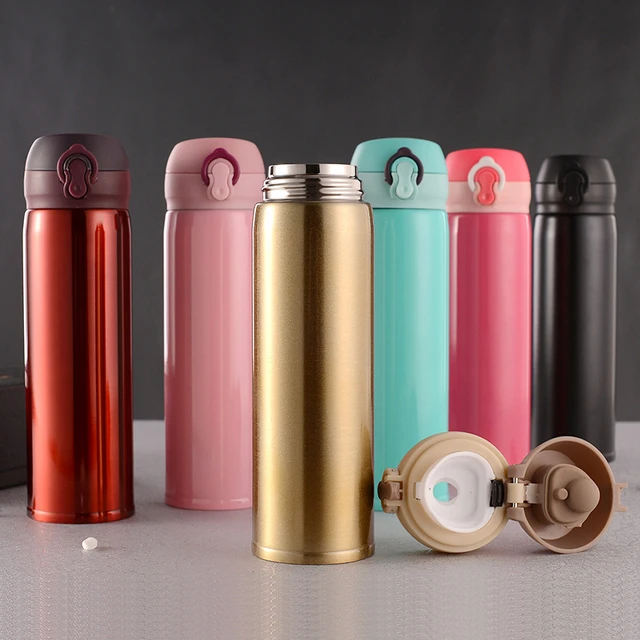 Stainless Steel Water Bottle Custom Logo  Logo Custom Thermos Bottle  Vacuum - New - Aliexpress