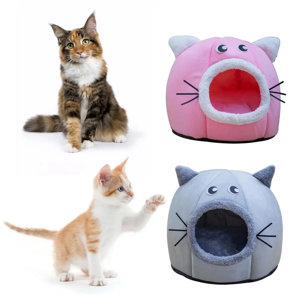 

Pet Nest Cartoon Shaped Kennel Hideout Soft Warm Comfortable Semi-Closed Cats Dogs House Pet Supplies