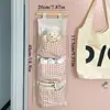 Multi Compartment Storage Wall Btorage Hanging Bag Storage Bag Fabric Hanging Bag Cute Pink Space Saving Ins Style 6