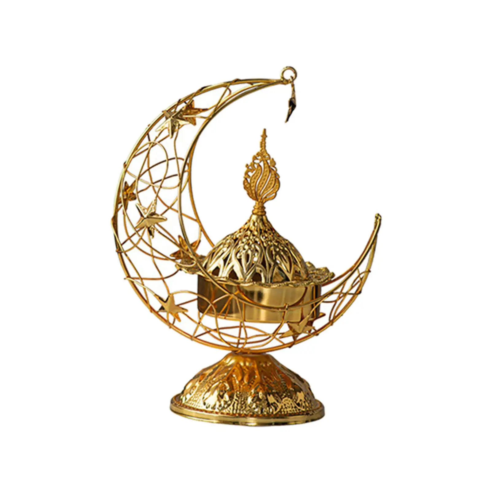 Arabic Incense Holder Antique Cone Incense Burner for Bedroom Mantel Cabinet