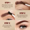 Transparent Brown Eyebrow Dye Styling Gel Waterproof Long Lasting Wild Brow Tint Wax Natural Clear Liquid Eyebrows Fixing Cream 4