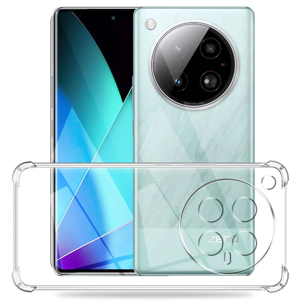 Clear Silicone Shockproof Phone Case - Transparent Protective Back Cover