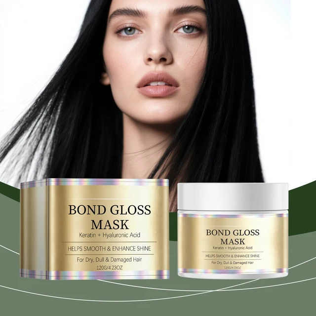 Keratin Gloss Hair Mask Smoothing Straightening Hair Repair Damaged Frizz Dry Deep Moisturizing Professional Hair Conditioner