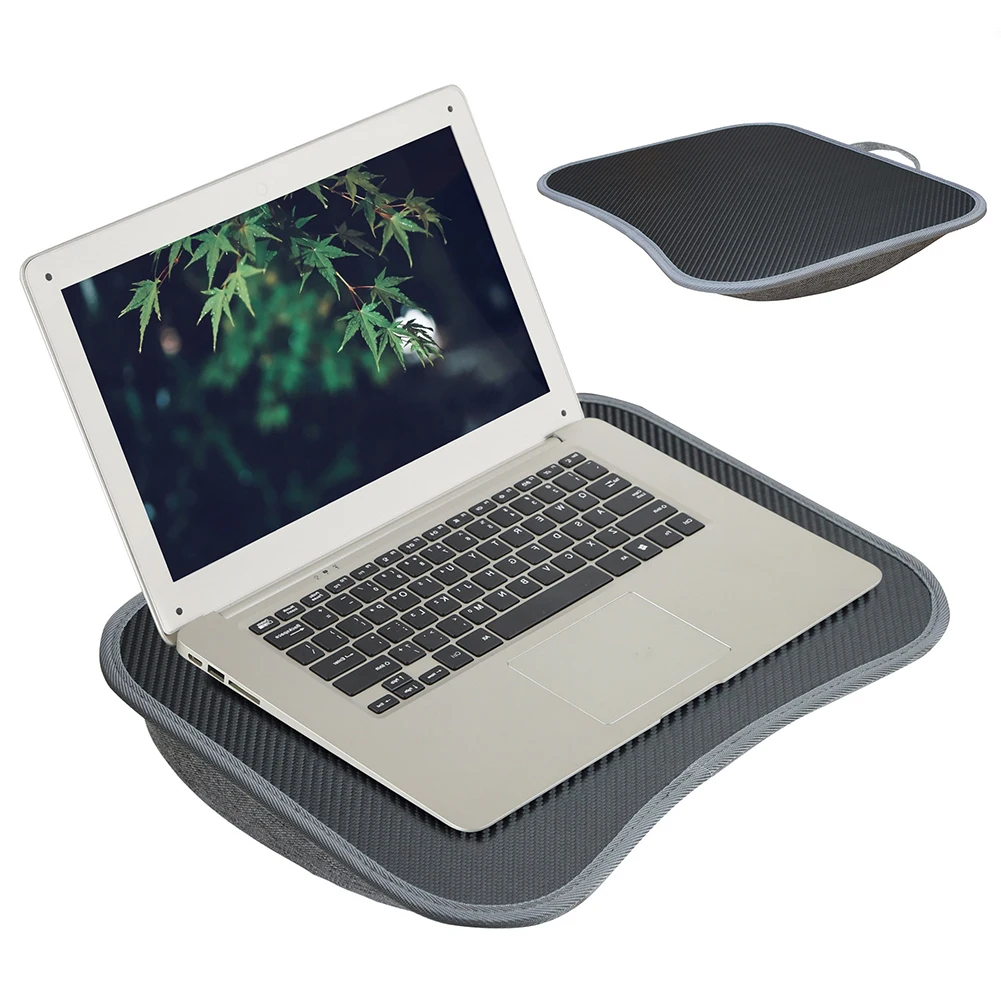 Laptop Lap Desk with Soft Pillow Cushion Multifunctional Laptop Desk Writing Padded Tray for 13-15Inch Laptops