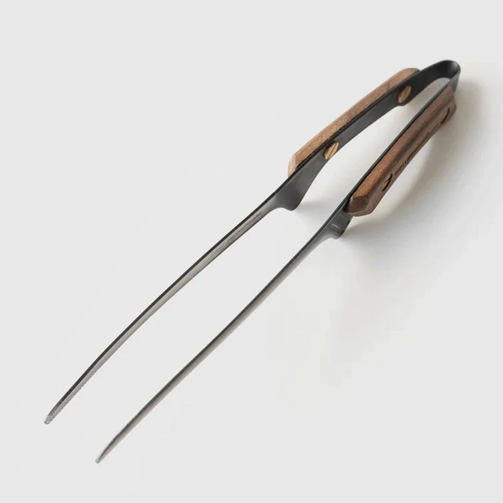 Stainless Steel BBQ Grill Tongs for Camping Outdoor Cooking