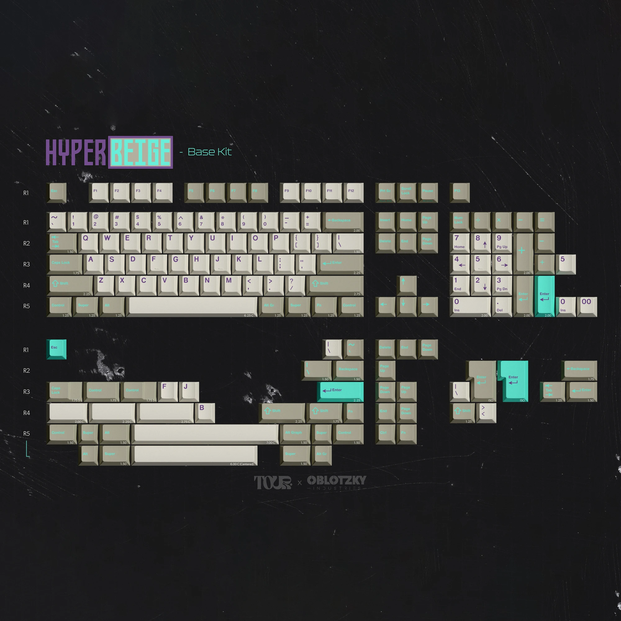 GMK CYL 하이퍼베이지 ABS 소재 더블샷