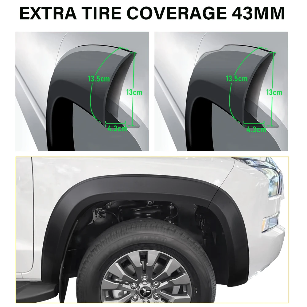 미쓰비시 트라이톤 L200 MV 2024 2025 2026 넥스트젠 더블캡 차량용 OEM 스타일 펜더 플레어 휠 아치 키트 머드가드 악세사리