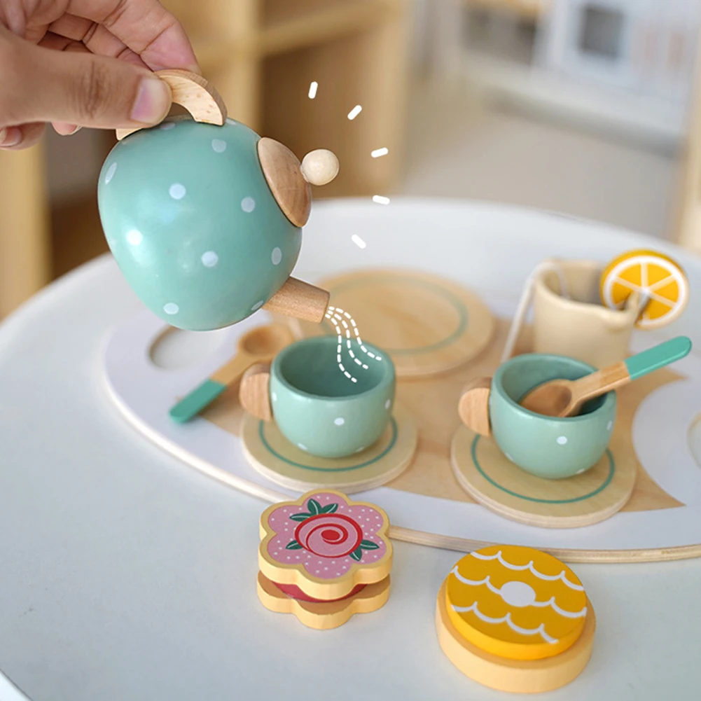 

Cute Children's Kitchen Toys Fun New Enlightenment Tea Toy For Play Family Toys Simulated Kitchen Toys Children's Day Gifts
