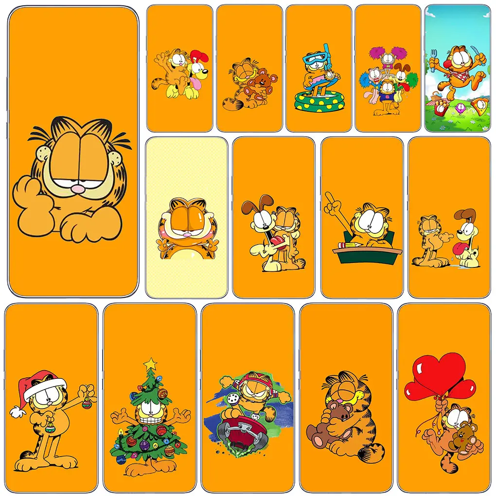 Cartoon Garfields Cat Anime Phone Per Motorola Moto One G8 G7 Play Action Fusion Plus Power Vision Zoom Hyper Macro Cover Case