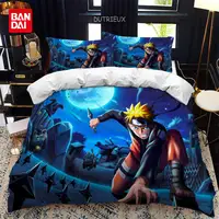 Ensemble de housse de couette NarAAathlon Anime Print pour enfants, taie d'oreiller, housse de couette, sac de literie, taille Queen et King, impression numérique 3D, fournitures pour la maison 1