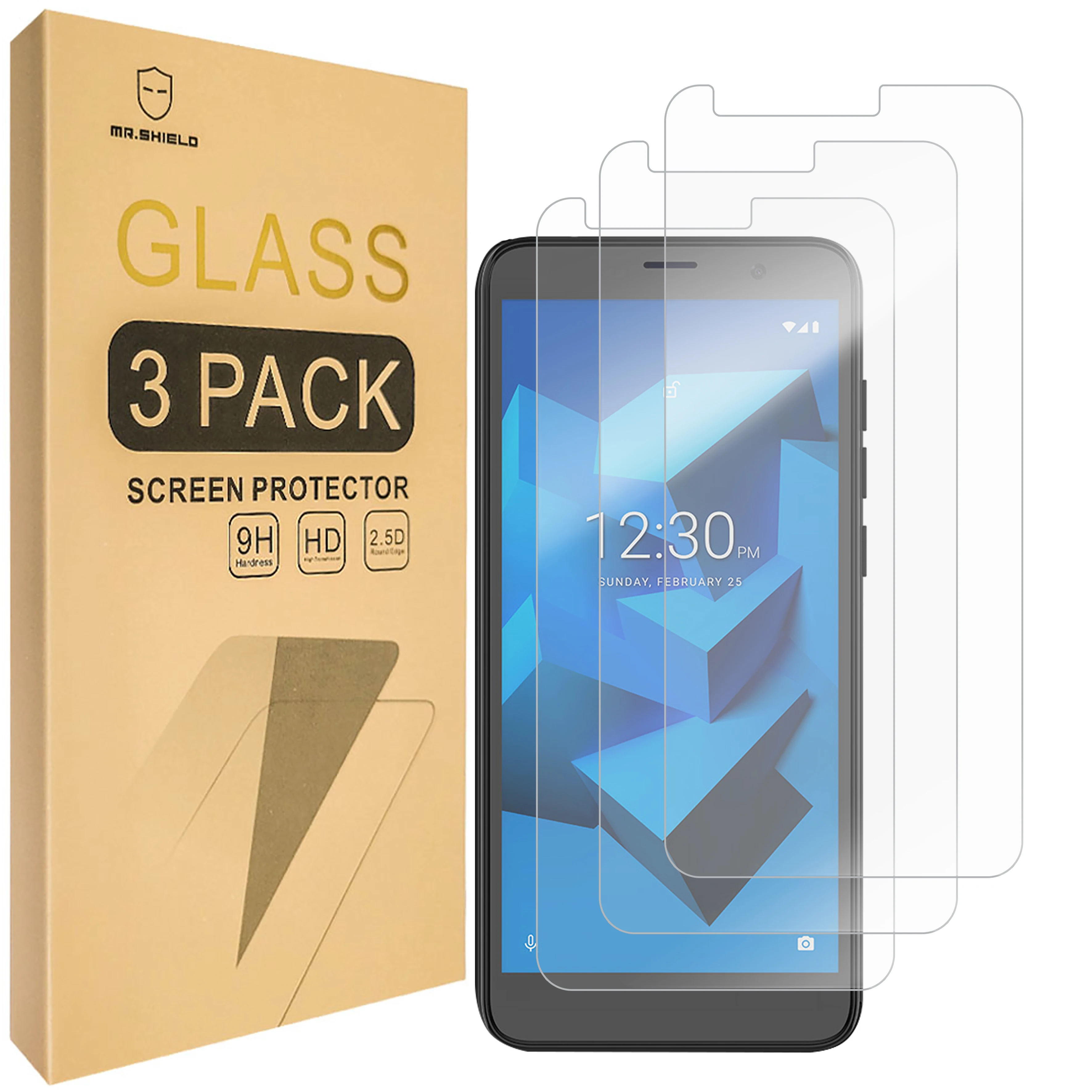 

Mr.Shield [3-Pack] Screen Protector For NUU A10L [Tempered Glass] [Japan Glass with 9H Hardness] Screen Protector