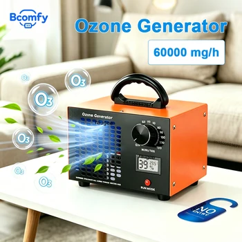 Ozone Generator 60000mg/h Ozone Machine Portable Air Purifier Remove Formaldehyde Ozonizer for Garages Kitchen Odours Pet Room 1
