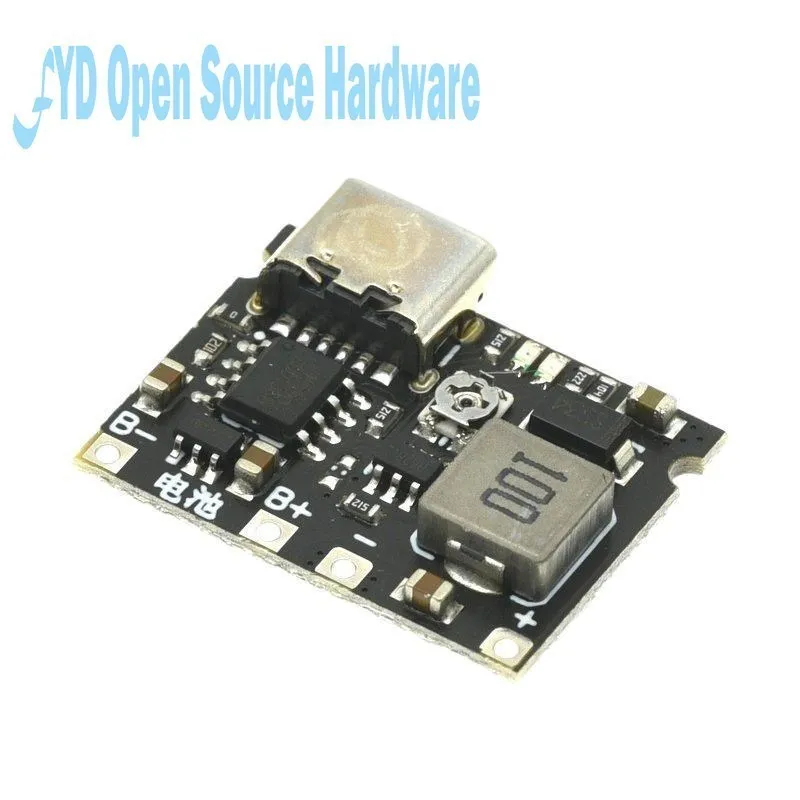 DC-DC Step Up Boost Module 3.7V To 9V 5V 2A 18650 Lithium Battery Charging Discharging Board Type-C DC Booster Converter Module