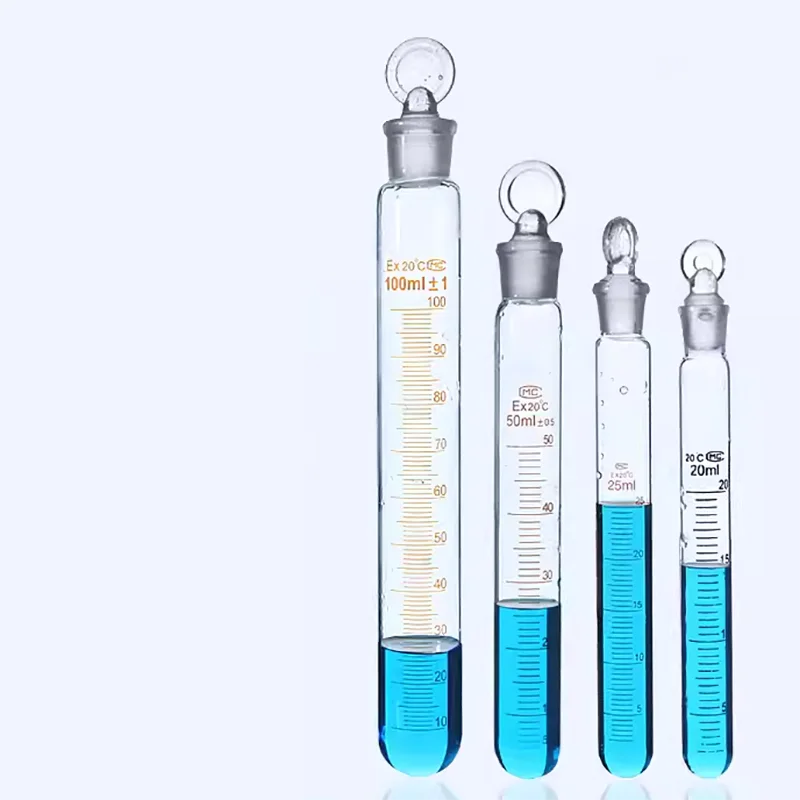 Scaled test tube with stopper, frosted mouth, round bottom test tube with stopper, experimental equipment 5ml10ml15ml20ml25ml50m