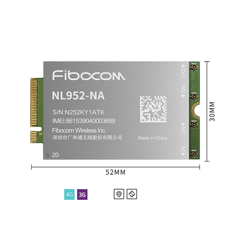 

Новый оригинальный Расширенный модуль Fibocom NL952-NA M.2 cat20 4G LTE B2/4/5/7/12/13/14/17/25/26/29/30/66/71 для Северной Америки