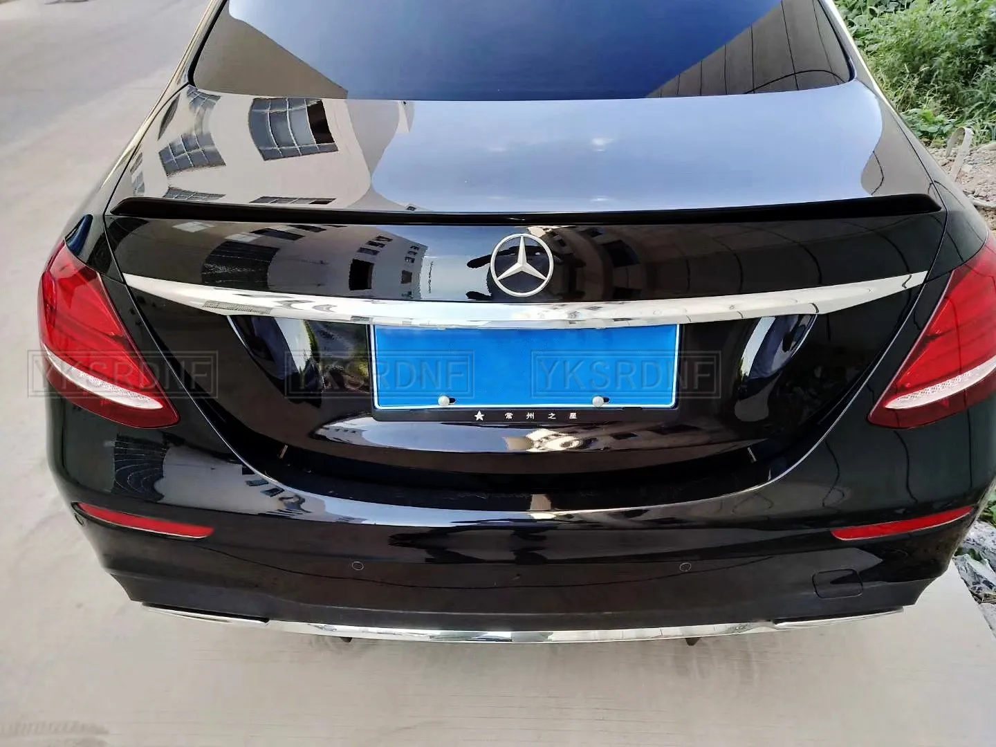 Heckspoiler Für Mercedes E-Klasse W213 - Lippen Spoiler Glänzend Schwarz | 2016+ Limousine