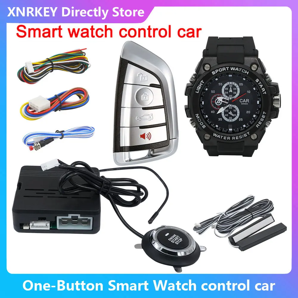 Smart Watch Remote Control Push Button Start Stop Engine Ignition Car